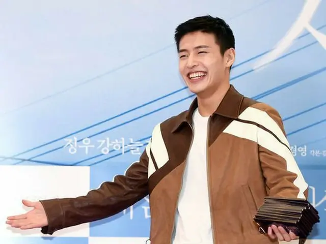 Actor Kang HaNeul attended the Valentine Showcase of the movie ”Retriever”. @Seoul · COEX live plaza