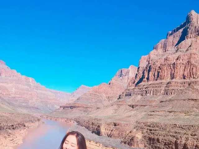 Dasom (SISTAR), updated SNS. Report on the status ”Visiting Grand Canyon!Another check off my bucket