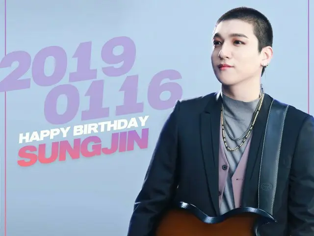 【D Official jyp】 DAY 6, celebrate SUNGJIN 's birthday.