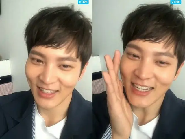 Actor JooWon, confessing the bleaching of hair for the first time when born withthe V app. ”I wanted
