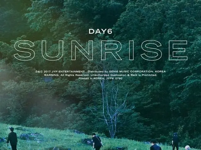 DAY 6, 1st album ”SUNRIS” track list released. The title song is ”sure tolaugh.”