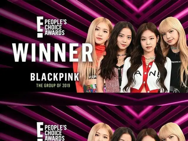 BLACKPINK won three crowns at the “E! People's Choice Award”. Awarded in threecategories: “The Group