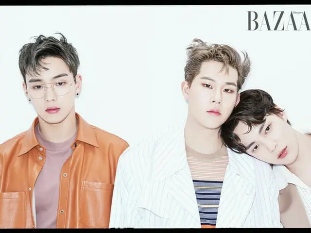 MONSTA X Shonu & Juhon & Minhyuk, gambar dirilis. Pasar Harper. .