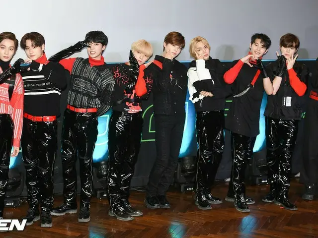 Boy grup pendatang baru "GHOST 9" mengadakan debutnya. ..