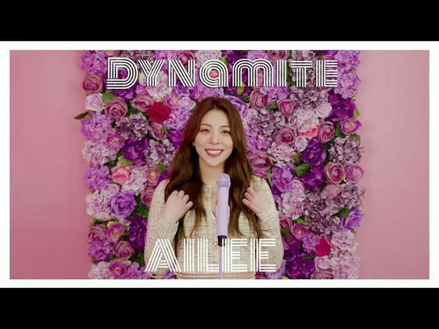 Ailee menyanyikan video BTS "Dynamite", yang telah ditonton lebih dari 1 juta ka