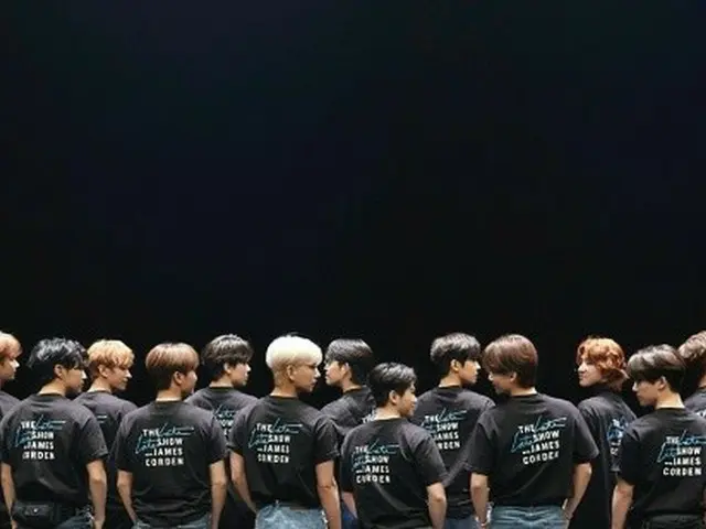 SEVENTEEN pertama kali muncul di "Late Night Show with James Corden" yang disiar