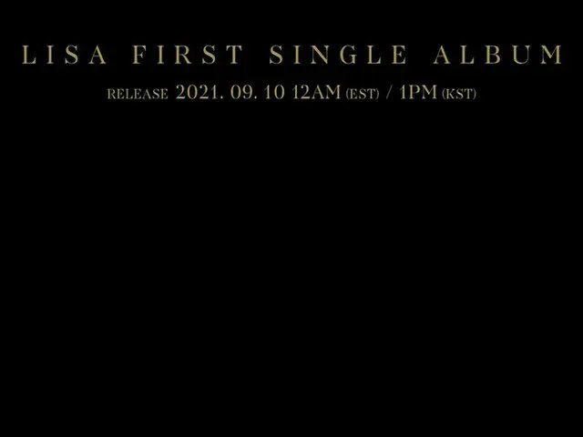 [D Official yg] #LISA FIRST SINGLE ALBUM LALISA TEASER POSTER FIRST SINGLE ALBUMLALISA ✅ 2021.09.101