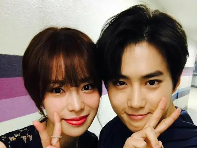 Actress Lim JiYeon, released a 2 shot photo with EXO SUHO.