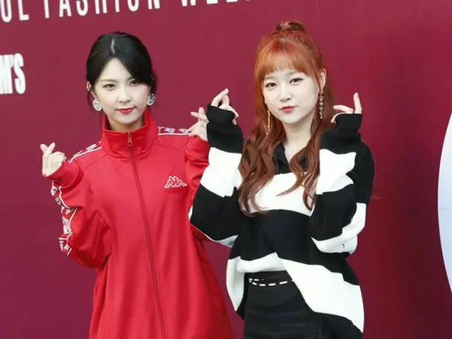 9 MUSES Kumujo & Hemi, attended the CHARM'S COLLECTION. Dongdaemun DDP ”2018 S /S HERA SEOUL FASHION