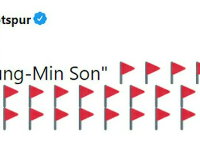 Tottenham Hotspur FC memposting di Twitter resmi yang mengatakan "Saya tidak suk