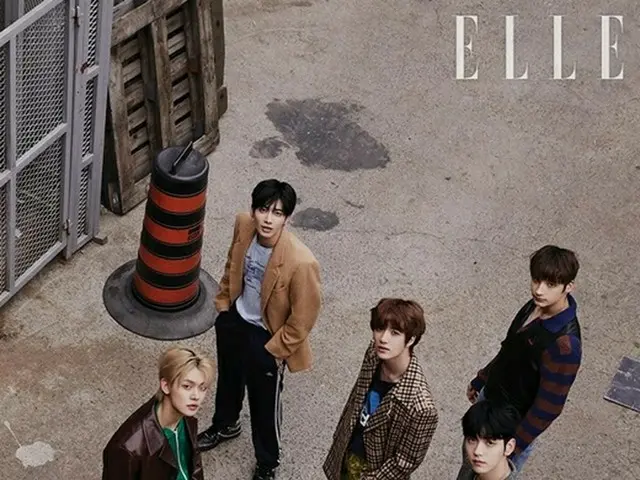 TOMORROW X TOGETHER, rilis bergambar. ELLE. .
