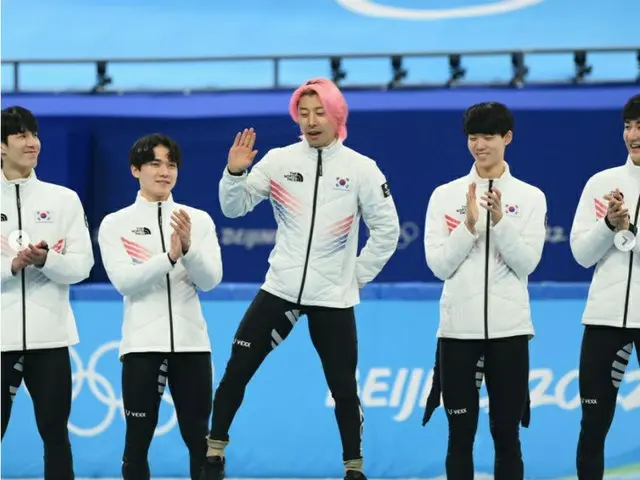 Guo Yunji, yang berpartisipasi dalam tim nasional Korea jalur pendek putra di Ol