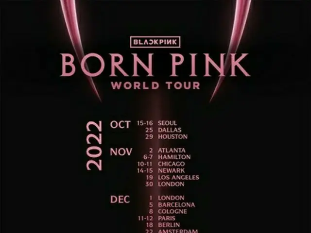 ”BLACKPINK”, world tour ”BORN PINK” poster released. . .