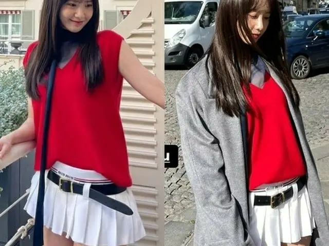 Yoona (Girls Generation) merilis foto tersebut di Paris. Berpartisipasi dalam pe