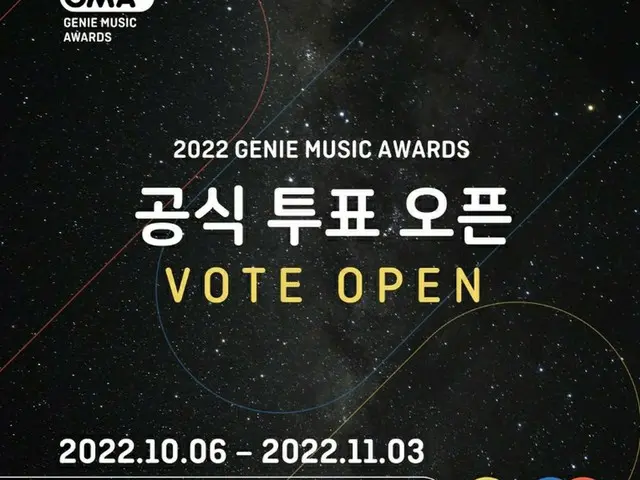 "GENIE MUSIC AWARDS", pemungutan suara dibuka dan nominasi untuk "Singer of the 