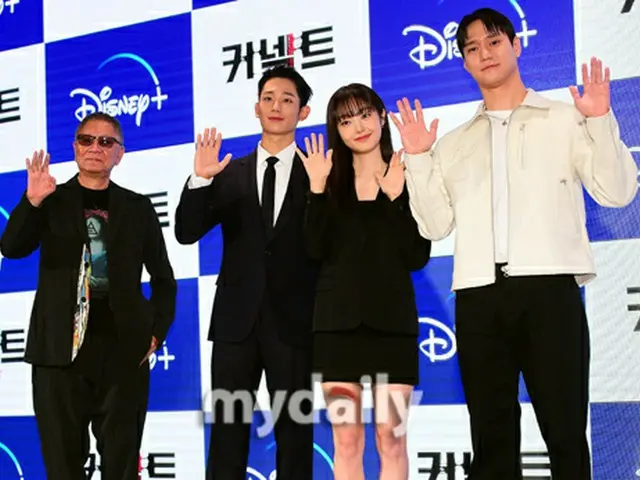 Sutradara Takashi Miike, Jung Hae-in, Kim Hye-jun, dan Ko Kyung-pyo menghadiri k