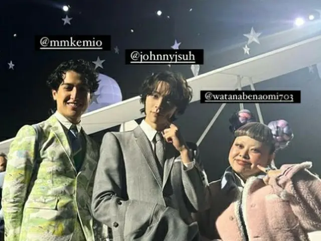 Rilisan tiga foto dengan Johnny (NCT), Naomi Watanabe, dan Kemio menjadi topik h