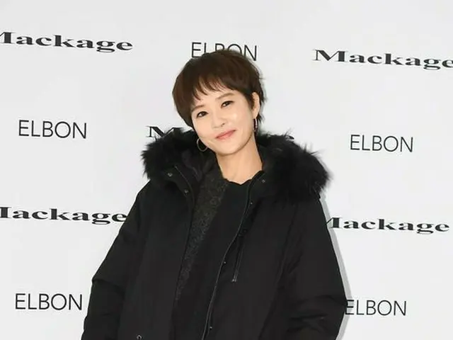 Actress Kim Sun Ah attended the apparel brand's photo event.