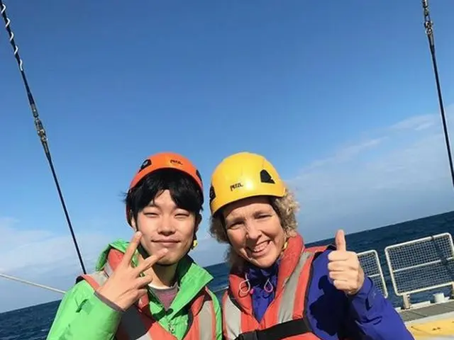 Actor Ryu Jun Yeol, Official SNS update of the Report from onboard theenvironmental monitoring ship