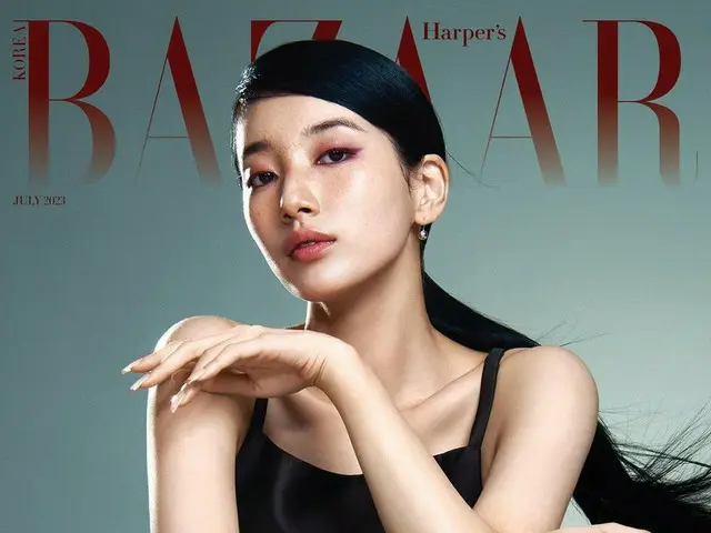 Suzy (Miss A) di sampul Harper's BAAAR edisi Juli. .