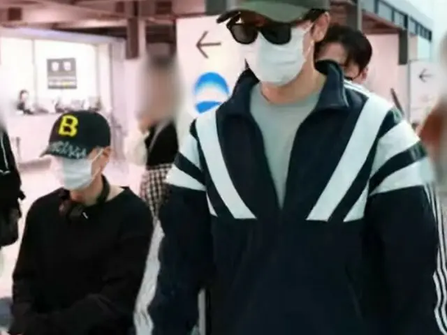 Donghae ”SUPER JUNIOR” dan Eunhyuk berangkat dari Jepang @ Bandara InternasionalIncheon.