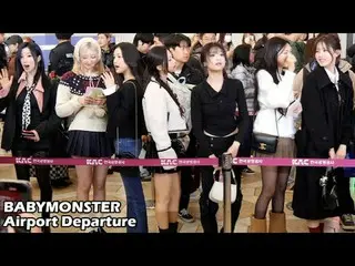 241128 BABYMONSTER_ _ Video penggemar keberangkatan bandara oleh 스피넬
 * Harap ja