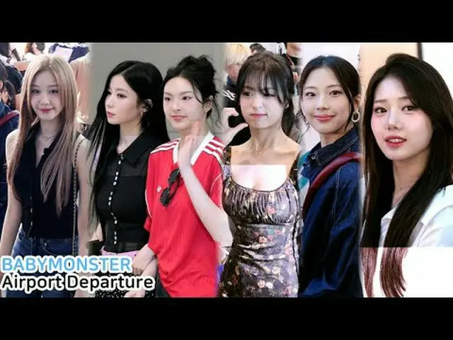 250515 BABYMONSTER_ _ Foto Keberangkatan Bandara Tur Dunia Pertama oleh 스피넬 * Ja