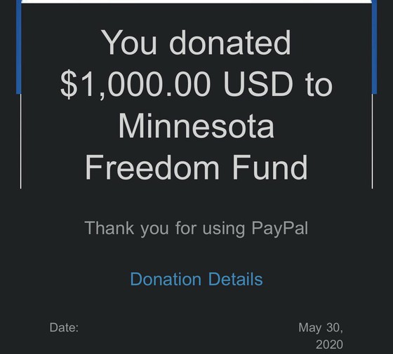 Day6 Jae menyumbangkan $ 1.000 ke Dana Kebebasan Minnesota.
