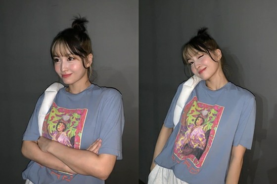 Momo (TWICE), gaya rambut two-tone baru sempurna