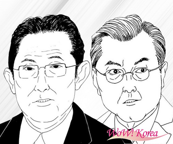 <W Commentary> "Perbedaan persepsi sejarah" antara Korea Selatan dan Jepang dan "menara di atas pasir" = Presiden Mun Jane memberi selamat kepada Perdana Menteri Kishida
