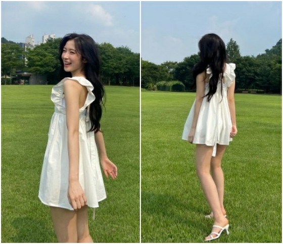 "OH MY GIRL" Arin, sedikit terlalu pendek? … Berdebar dalam gaun mini super