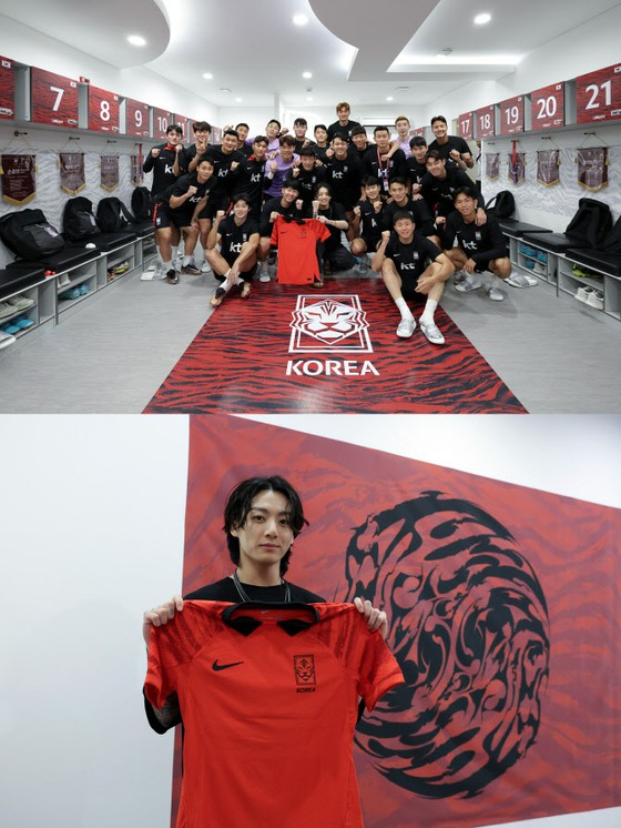 "BTS" JUNG KOOK mengunjungi Qatar untuk mengunjungi dan mendukung tim nasional Korea!