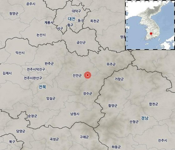 `` Tempat tidur saya bergetar''… Gempa bumi Jeollabuk-do Jangsu M3.5 = Korea Selatan