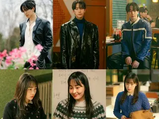 Lee Junho 2PM, dengan rambut jala dan jaket kulitnya, mengingatkan kita pada tahun 1997... Potongan gambar dari "Taepoong Trading" terungkap