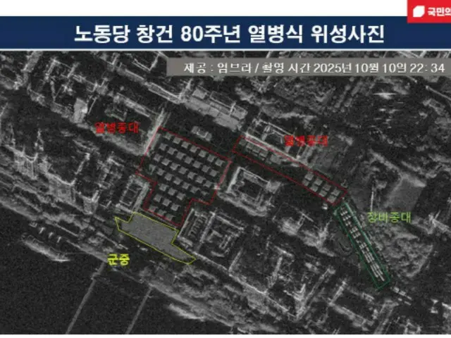 北朝鮮労働党創建80周年「深夜の閲兵式」…衛星が捉えたICBMの行進