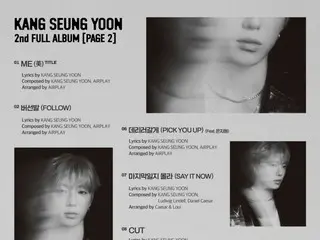 Kang Seung Yoon WINNER mengungkapkan daftar lagu untuk album solo keduanya "PAGE 2"... Eun Ji Won (SECHSKIES) & SEULGI (Red
 Menampilkan jajaran bintang termasuk Velvet