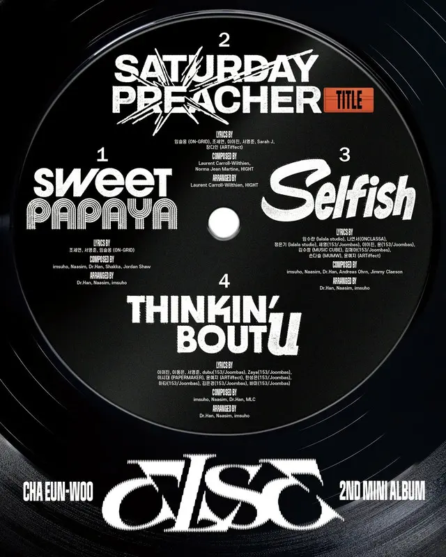 「ASTRO」チャウヌ、2ndソロアルバム「ELSE」トラックリストオープン…タイトル曲は「SATURDAY PREACHER」