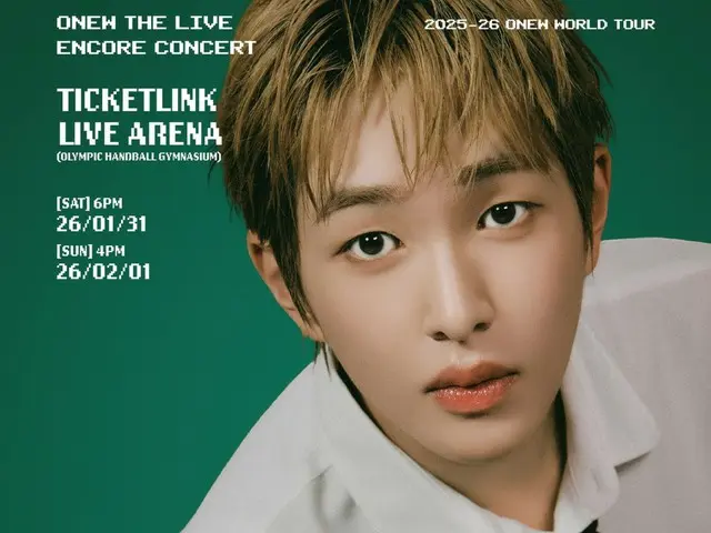 Onew SHINee akan menggelar konser encore di Seoul pada bulan Januari... sebagai penutup dari "ONEW THE LIVE".
