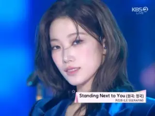 [Festival Musik KBS 2025] Kazuha berubah menjadi Jung Kook BTS dengan setelan jas... dan menampilkan panggung cover.