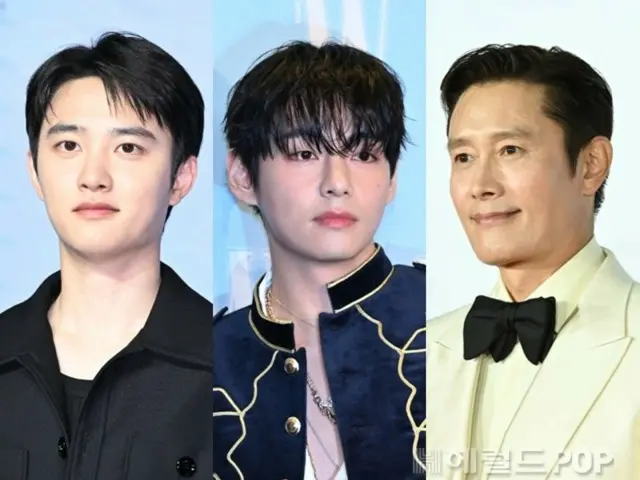 Upacara pernikahan Kim Woo Bin & Shin Min A, ucapan selamat dari DO, V, Lee Byung Hun dan lainnya... Perayaan di Car, taman.