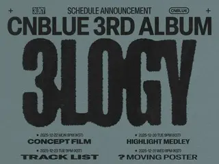CNBLUE akan melakukan comeback dengan album penuh ke-3 "3LOGY" pada 7 Januari tahun depan... Tur dunia baru