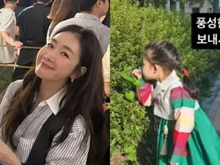 Aktris Choi Ji Woo terlihat seperti boneka yang mengenakan Hanbok...Mengungkap status terbaru putrinya yang imut