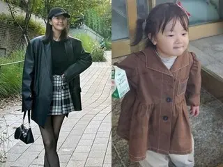 Aktris Han Ji Hye memamerkan kakinya yang seksi dan indah dalam balutan gaun super mini...Ibu dan putrinya sama-sama bintang fesyen