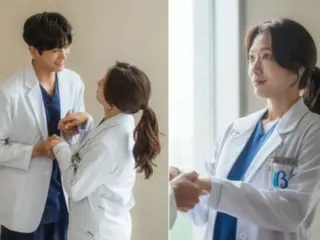 "Doctor Slump" Park Hyung-sik dan Park Sin Hye memulai hubungan rahasia... Mereka "bermesraan" di tangga rumah sakit