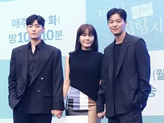 [Foto] Kim Ha Neul, Jang Seung Jo, dan Yeon WooJin menghadiri presentasi produksi drama baru "Let's Grab the Chest Once"