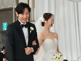 Pernikahan aktor Lee Sang Yeob dengan pengantin cantiknya... "Saya dapat melihat mereka sangat saling mencintai"