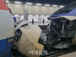 Mugunghwa bertabrakan dengan KTX di Stasiun Seoul...4 orang terluka