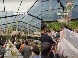 Adegan pernikahan "SUPER JUNIOR" Ryeowook & Ari (sebelumnya TAHITI) terungkap...Lee Da Hae, "Pengantin yang sangat cantik"