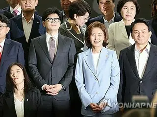 ``Teori senjata nuklir'' muncul dalam partai yang berkuasa di Korea Selatan, para kandidat perwakilan partai secara berturut-turut mengumumkan posisi mereka = ada yang berhati-hati
