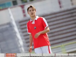 Jun Su (Xia) mengungkapkan keterampilan sepak bolanya untuk pertama kalinya di siaran "Shoot! ~Legends' Challenge 3"